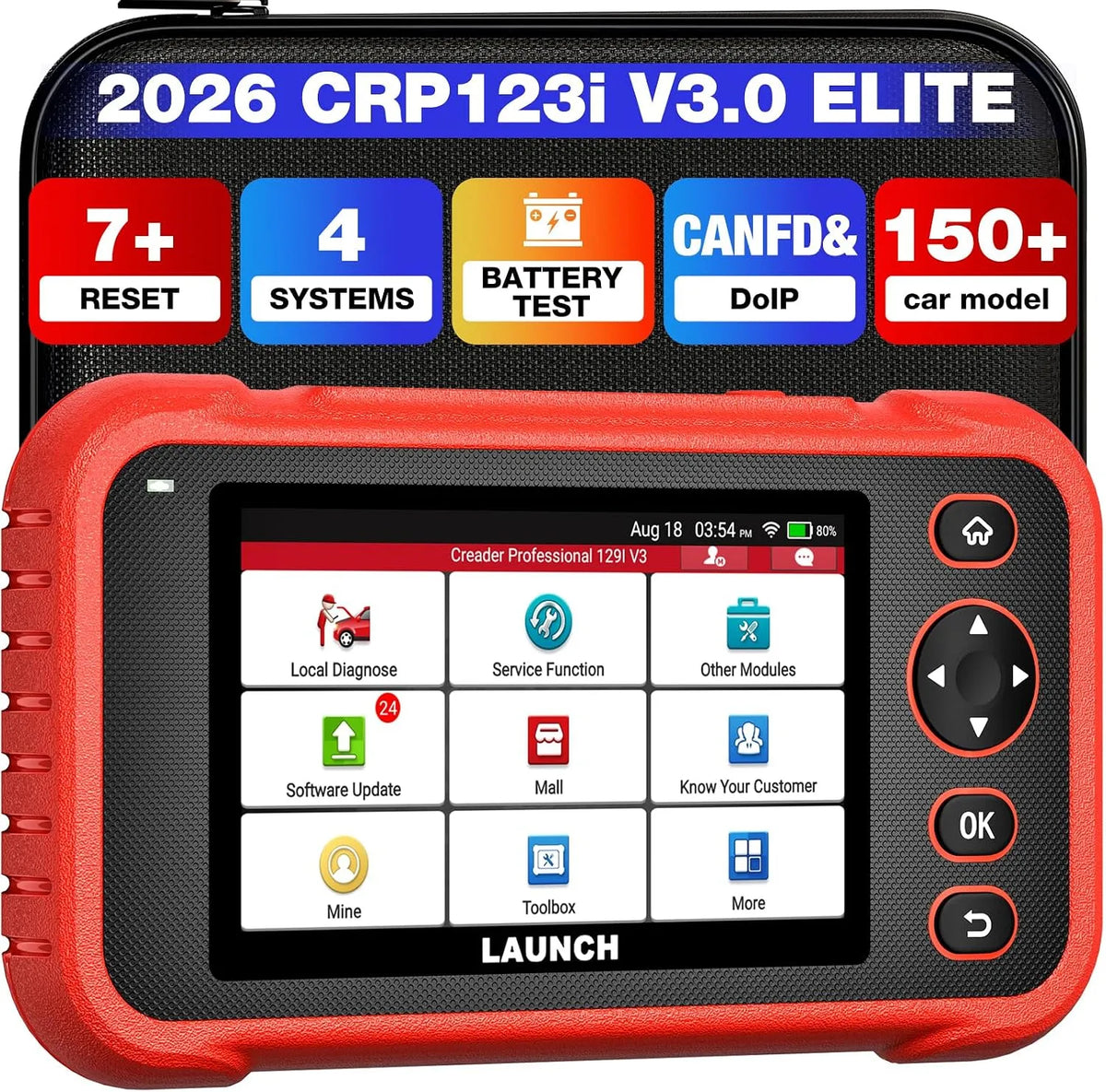 LAUNCH OBD2 Diagnosegerät Auto CRP123i V3.0: für Fahrzeugpflege
