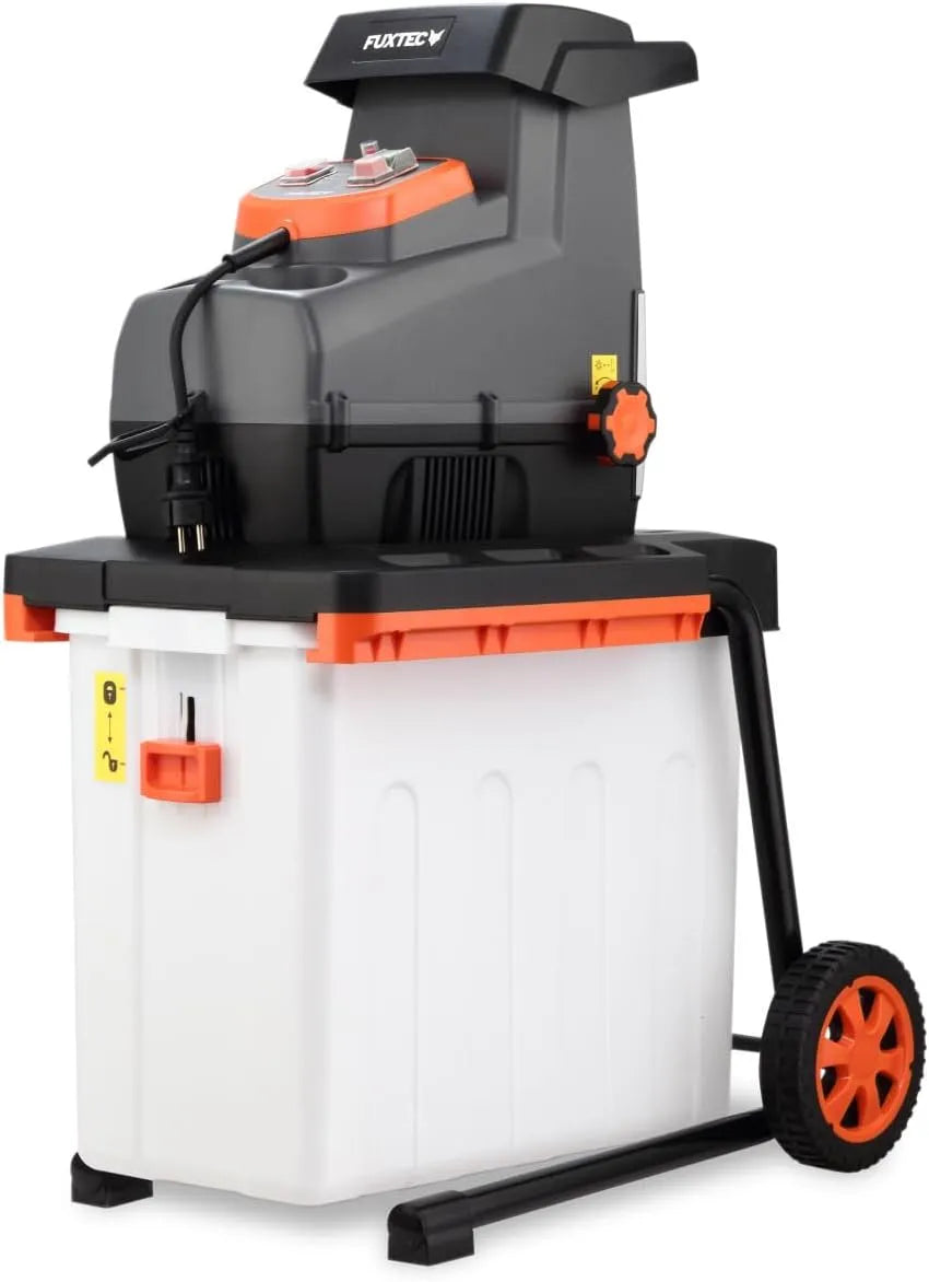 FUXTEC FX-EGH2800B Gartenhäcksler: leiser Betrieb, 44mm, 60L, 2800W, für die Gartenpflege