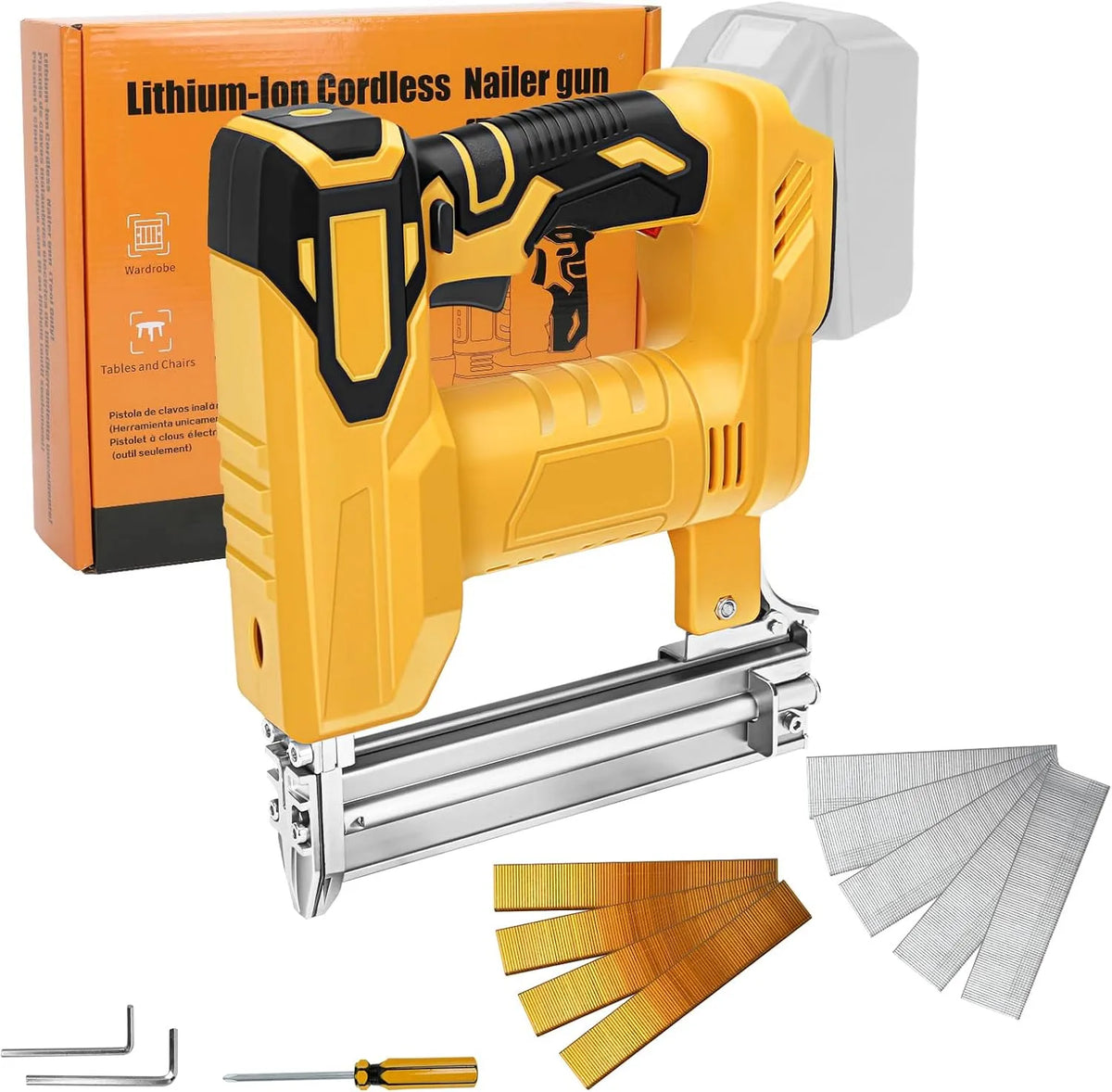 DeWalt 20V Akku-Nagler und Elektrotacker: Akku-Betrieb, U-Form, 2-in-1, für Holzbearbeitung
