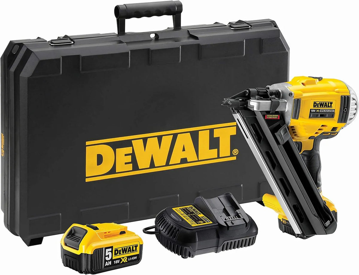 DeWalt Akku-Nagler zum schnellen Befestigen von Bauteilen bei Montage und Ausbau DCN692P2-QW Akku-Nagler und Elektrotacker: Akku-Betrieb, 18 V, 5 Ah