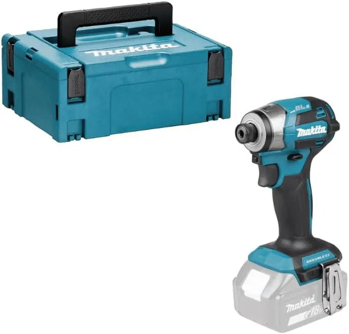 Makita DTD173ZJ Schlagbohrmaschine zum Bohren in Mauerwerk und für Montagearbeiten 18V 180Nm, Solo in Makpac