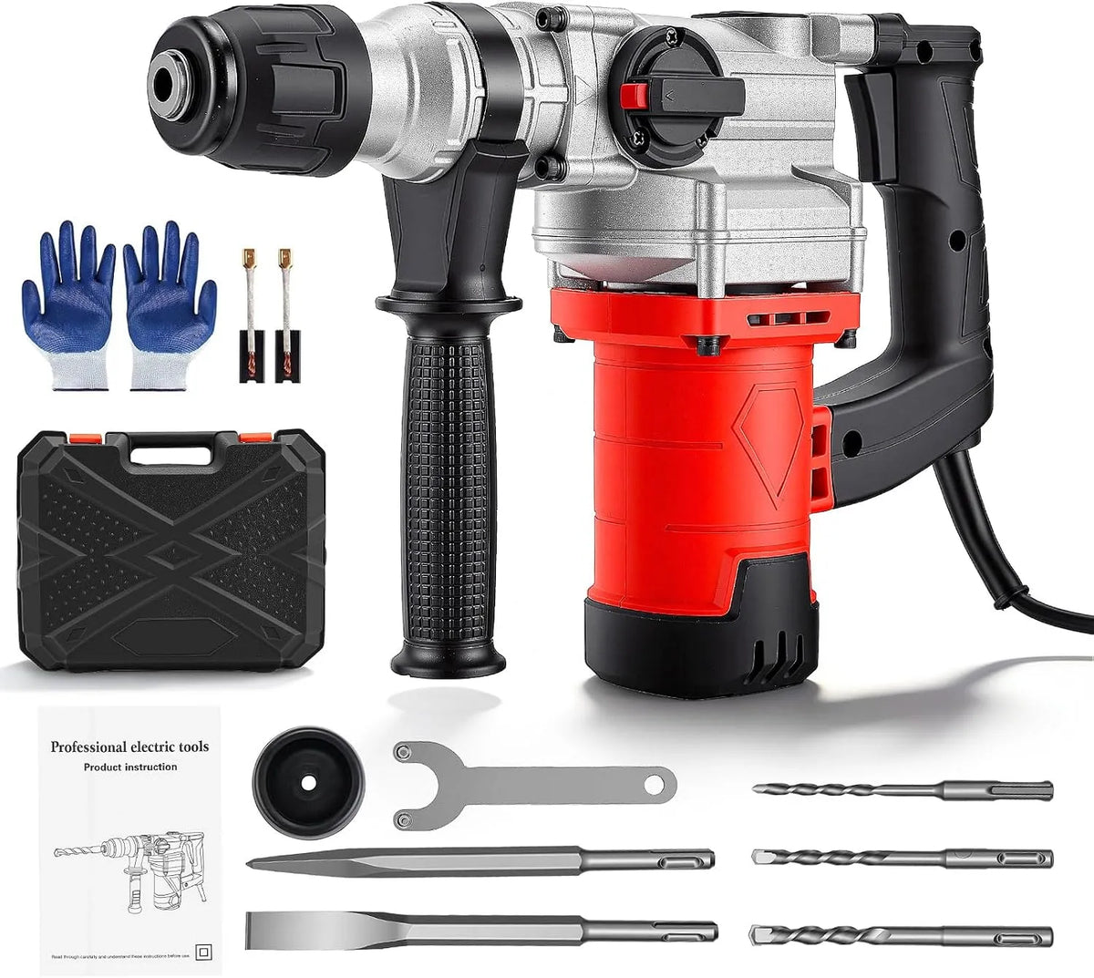 Bohrhammer: SDS, 32mm, 12mm, 2200W, für Betonarbeiten