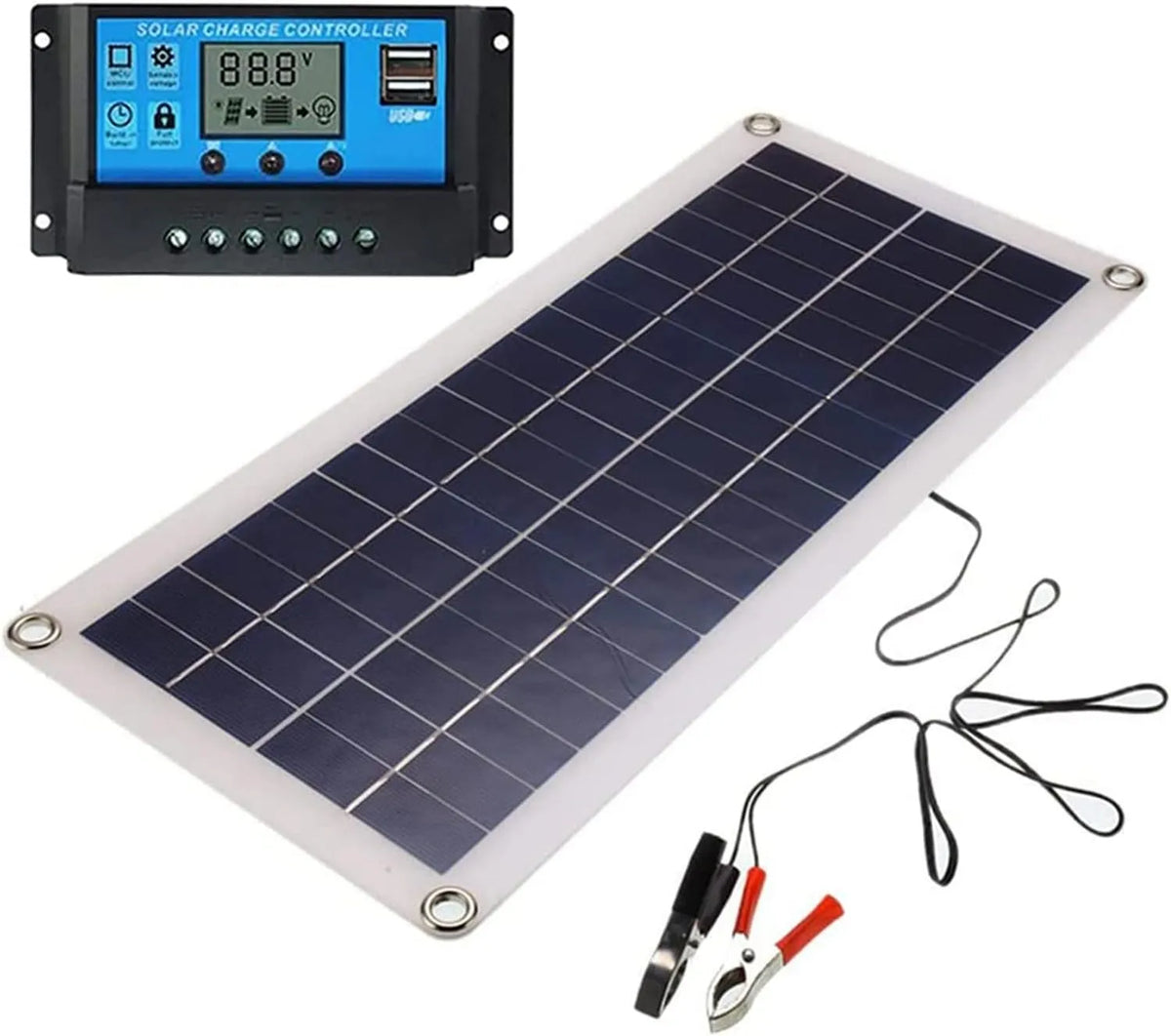 Solarmodul und Photovoltaikpanel, faltbar, 100W, 12V, 24V, 60A, flexibel
