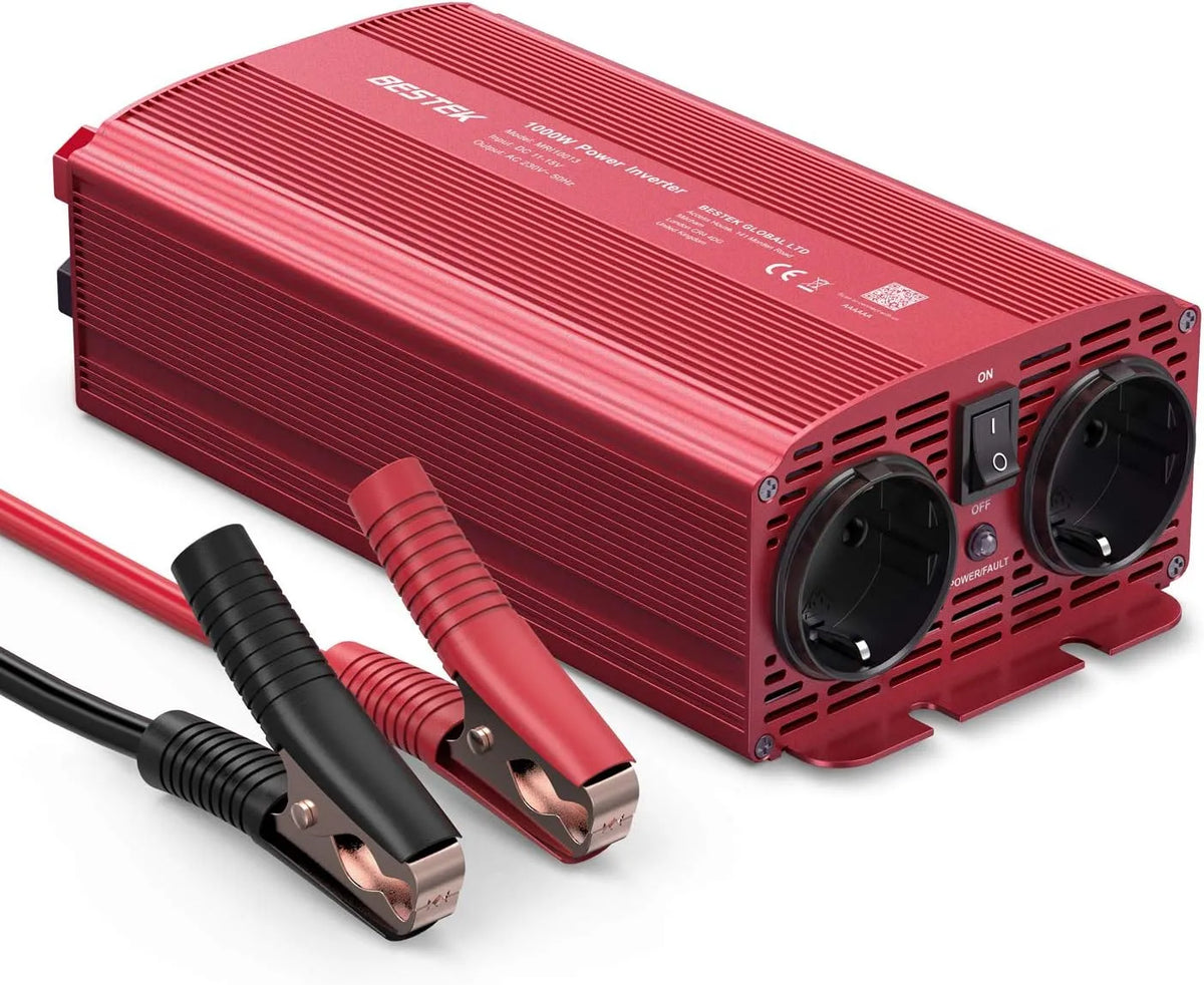 DC-AC-Wechselrichter und Spannungswandler, 1000W, 12v, 230v