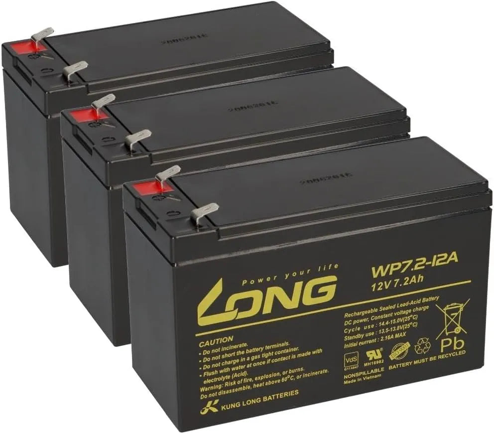 Versorgungsbatterie und Solar- und Freizeitakku, 7,2Ah, 12V