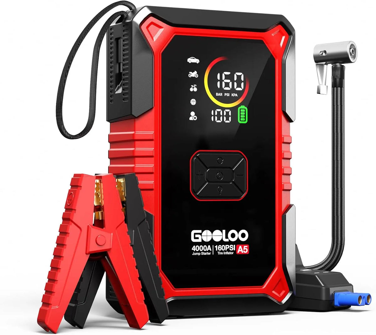 Schnelllade-Powerbank und Mobiler Zusatzakku, 4000A, 160PSI