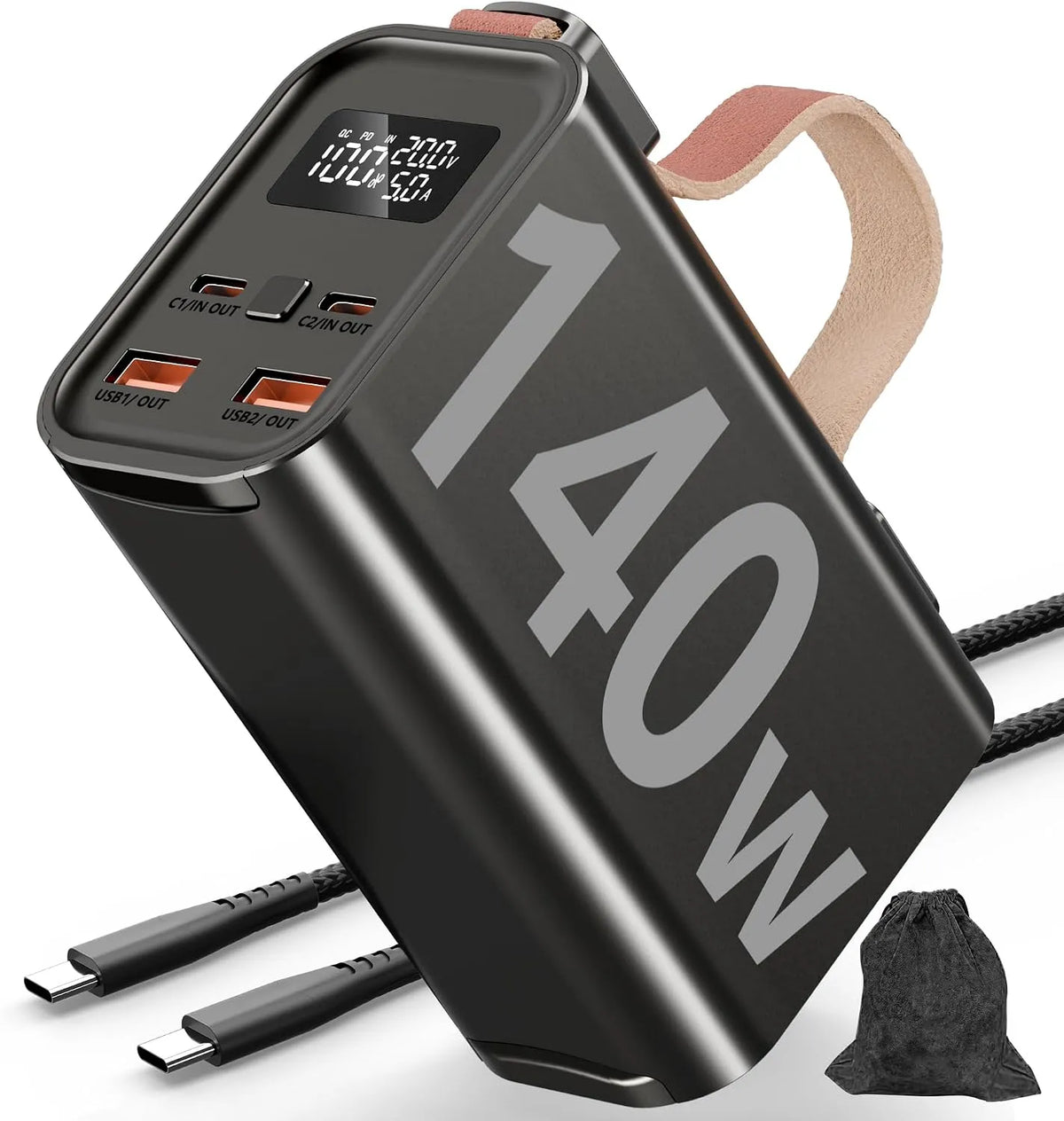 PD3.1 Schnelllade-Powerbank und Mobiler Zusatzakku, 50000mAh, 140W, mit USB-C, für Camping und Wohnmobil