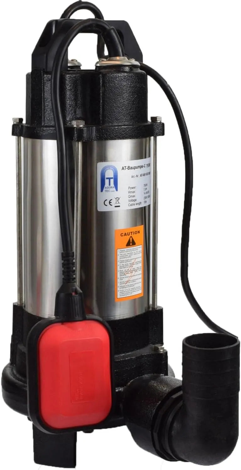 Schmutzwasser-Tauchpumpe und Entwässerungspumpe, 750W