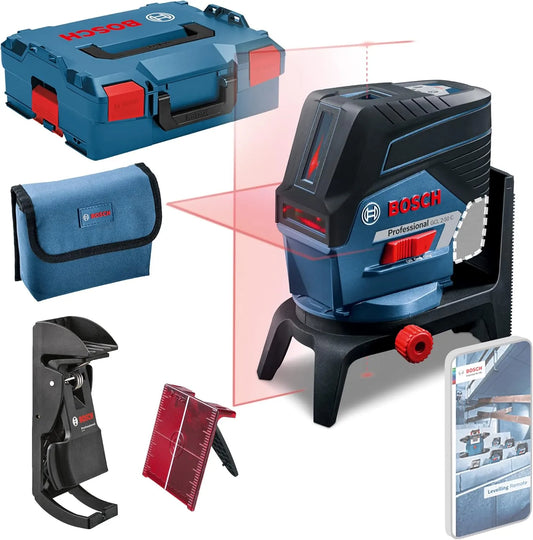 Bosch Kreuzlinienlaser und Linienlaser – GCL, Akku-Betrieb, für gewerblichen Einsatz, 20 m, 12V