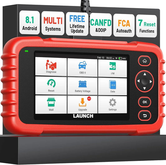 LAUNCH CRP123X Globel CRP123X V2.0 obd2 Diagnosegerät KFZ-Codeleser für die ABS SRS: für Fahrzeugpflege