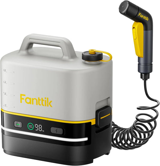 Hochdruckreiniger und Hochdruckreinigungsgerät, NB10, Akku-Betrieb, LED-Anzeige, mit Display, tragbar, 4000mAh, für Terrasse und Außenflächen
