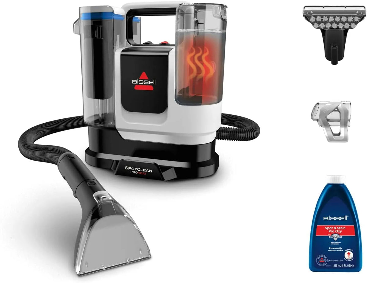 BISSELL SpotClean ProHeat Advanced Reinigungsgerät zum Lösen alltäglicher Verschmutzungen auf Böden und Haushaltsflächen 1125W 3924N