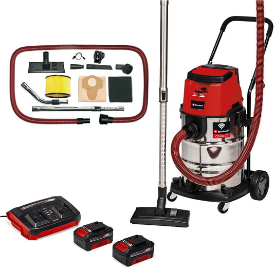 Einhell VC 36 Nass-Trockensauger und Industriesauger: TP-VC, Akku-Betrieb, für gewerblichen Einsatz, 18V, 4 Ah, für Fahrzeugpflege