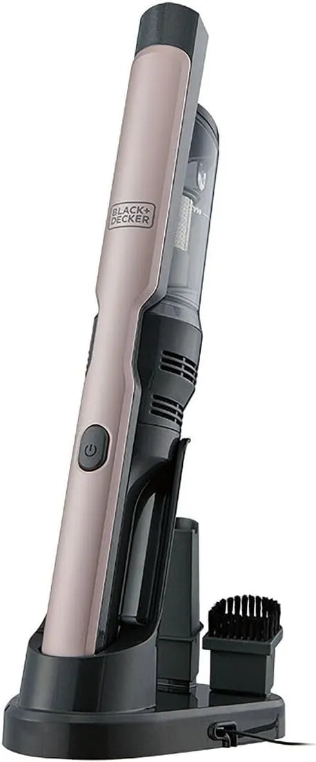 BLACK+DECKER DVC320BRG Staubsauger – Akku-Betrieb, 12V, für Teppiche und Polster, schwarz