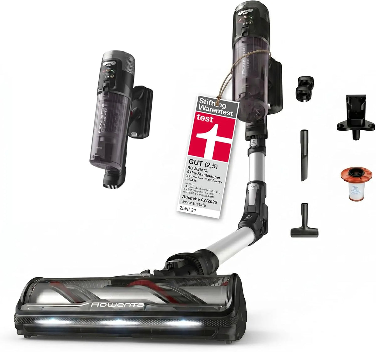 Rowenta X-Force RH9A36WV Stabstaubsauger – Akku-Betrieb