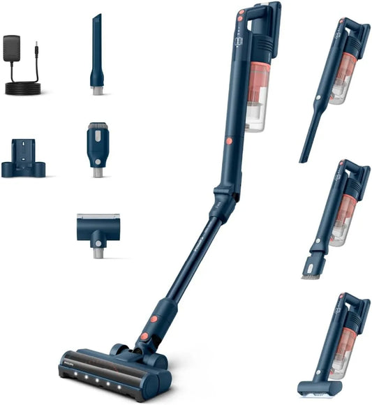 Philips Stabstaubsauger – Akku-Betrieb, blau