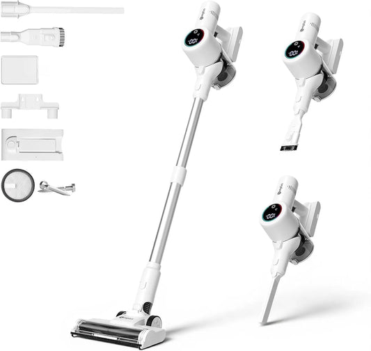Stabstaubsauger, Akku-Betrieb, LED-Anzeige, mit Display, 0.7L, für Teppiche und Polster