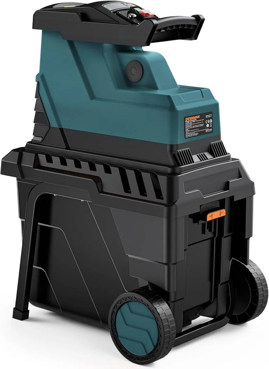 Gartenhäcksler: GT10, bürstenloser Motor, leiser Betrieb, 45mm, 400Nm, 55L, 2800W, DOVAMAN GT10