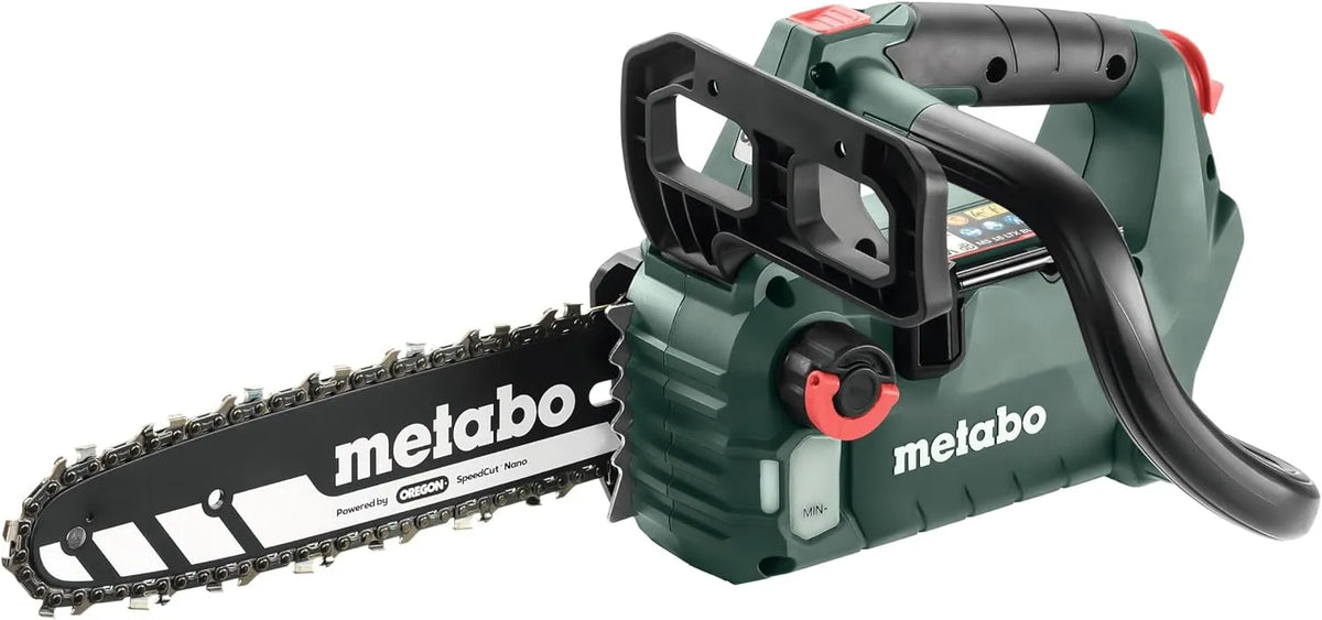 Metabo MS 18 Kettensäge, LTX, Akku-Betrieb, bürstenloser Motor, kompakte Bauweise, 25cm, 18V