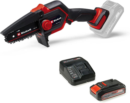 Einhell Akku-Astkettensäge Kettensäge: GE-PS, Akku-Betrieb, bürstenloser Motor, 12,5 cm, 18 V, 2,5 Ah