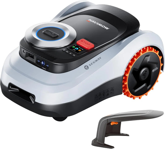 Segway Navimow i220 LiDAR Mähroboter ohne Begrenzungskabel mit Garage M – einstellbare Steigung, 2000 m, 4G, für Fahrzeugpflege