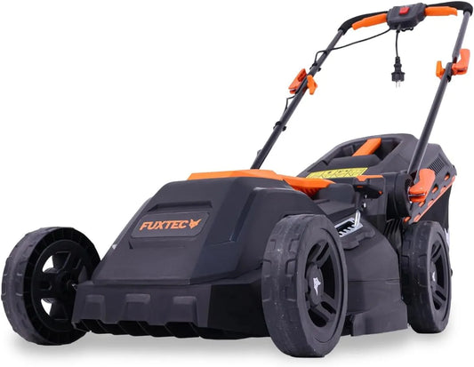 FUXTEC FX-RME38- Rasenmäher – 38cm, 70mm, 40L, 12kg, für die Gartenpflege