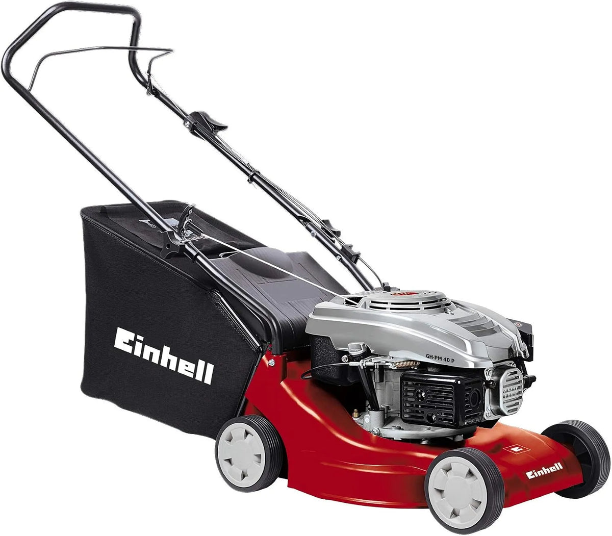 Einhell Benzin-Rasenmäher PM 40 Rasenmäher, GH-PM, 40 cm, 62 mm, 1,6 kW, 45 l, für die Gartenpflege