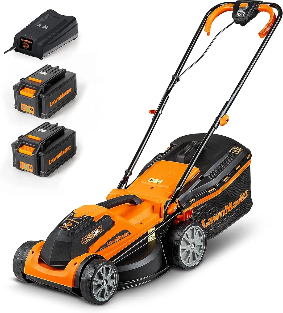 Rasenmäher – Akku-Betrieb, 34 cm, 300 m, 24V, für die Gartenpflege