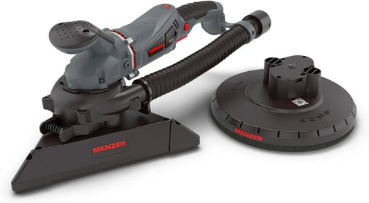 Trockenbauschleifer zum Glätten großer Wand- und Deckenflächen vor dem Anstrich TSW 225 PRO inkl. Schleifscheiben-Set, MENZER TSW 225