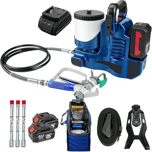Farbsprühgerät und Farbsprühsystem – Akku-Betrieb, tragbar, 1,2L, 21V, 650W