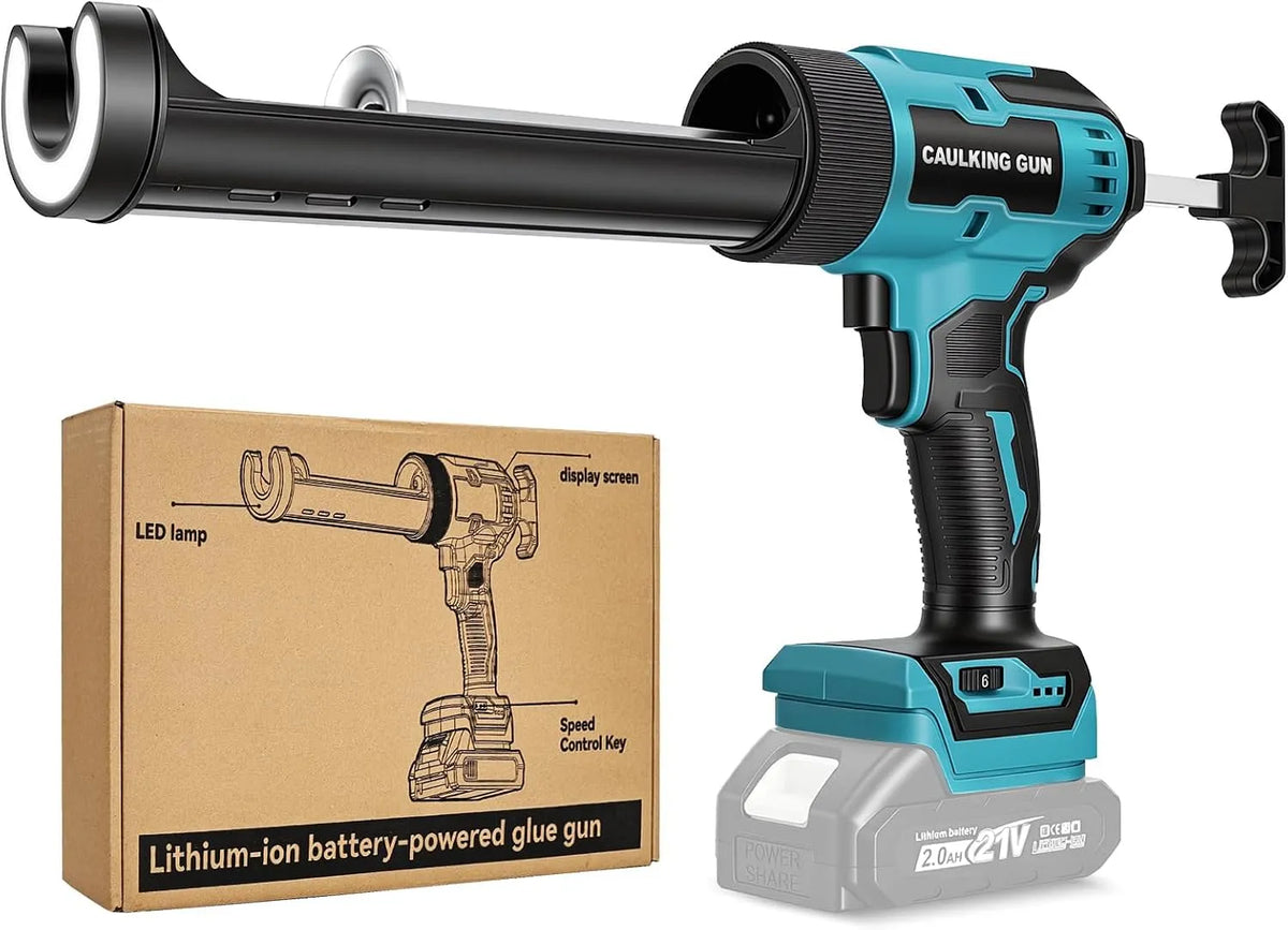 Makita 18V Akku Kartuschenpresse Kompatibel mit 18V Akkus – Akku-Betrieb, LED-Anzeige, 300ml, 6 Geschwindigkeiten