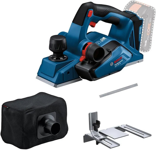 Bosch Professional 18V System Akku Hobel GHO 18V-26 bürstenloser Motor: Akku-Betrieb, aus Holz, für gewerblichen Einsatz, für Holzbearbeitung
