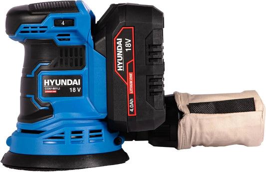Exzenterschleifer: COS1801LI, Akku-Betrieb, 1er-Set, 4.0 Ah, HYUNDAI COS1801LI