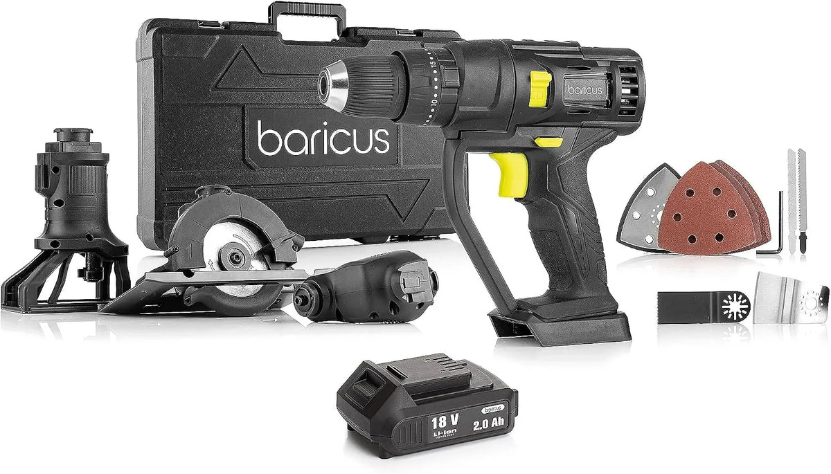 Werkzeugset – Akku-Betrieb, 18V, 2.0 Ah