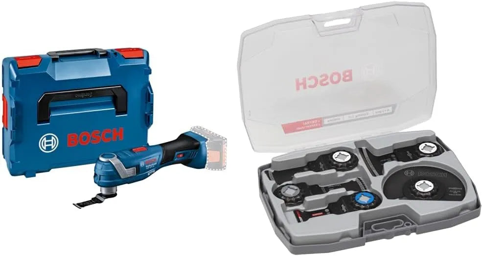 Bosch Professional 18V System Akku Multi-Cutter GOP 18V-34 bürstenloser Motor – Akku-Betrieb, für gewerblichen Einsatz, 5-tlg, 180mm