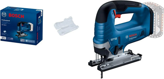 Bosch 06015B3021 GST 185 06015B3021 Professional GST 185-LI Akku-Stichsäge für präzise Kurvenschnitte und saubere Ausschnitte im Werkstück Solo und