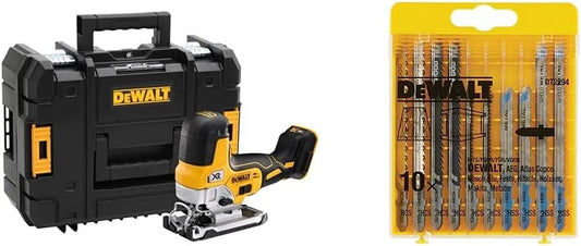 DeWalt DCS335NT-XJ Akku-Stichsaege – Akku-Betrieb, aus Metall, aus Holz, 10 Stück, 18 V, für Holzbearbeitung