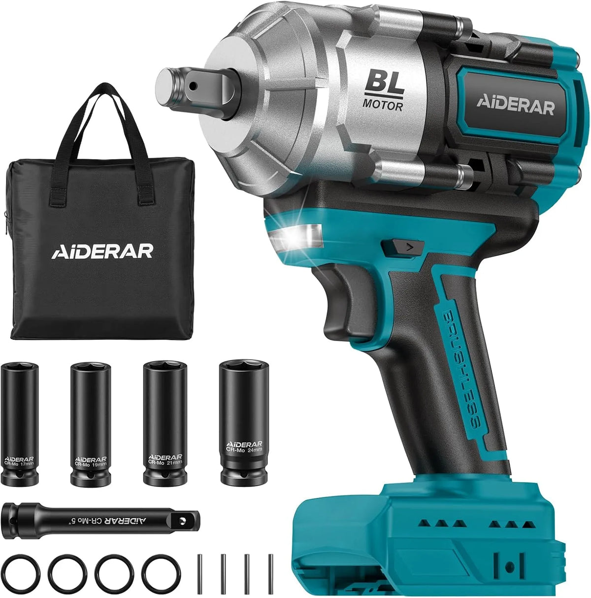 Makita Schlagschrauber und Impulsschrauber, Akku-Betrieb, bürstenloser Motor, 18V, 1500Nm
