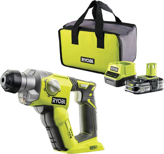 Ryobi 18 R18SDS-125S Bohrhammer – ONE, Akku-Betrieb, aus Holz, aus Stahl, 13mm, 18 V, 2,5Ah