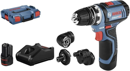 Bosch Professional 12V System Akku Bohrschrauber GSR 12V-15 FC – Akku-Betrieb, für gewerblichen Einsatz, 2.0Ah