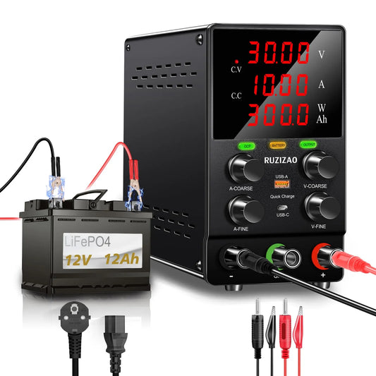 Regelbares DC-Labornetzgerät und Tischnetzteil, mit Überstromschutz, 300W, 30V, 10A, für Elektroniktest und Reparatur