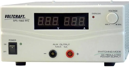 VOLTCRAFT Regelbares DC-Labornetzgerät und Tischnetzteil, 900 W, 15 V, 60 A, für Elektroniktest und Reparatur