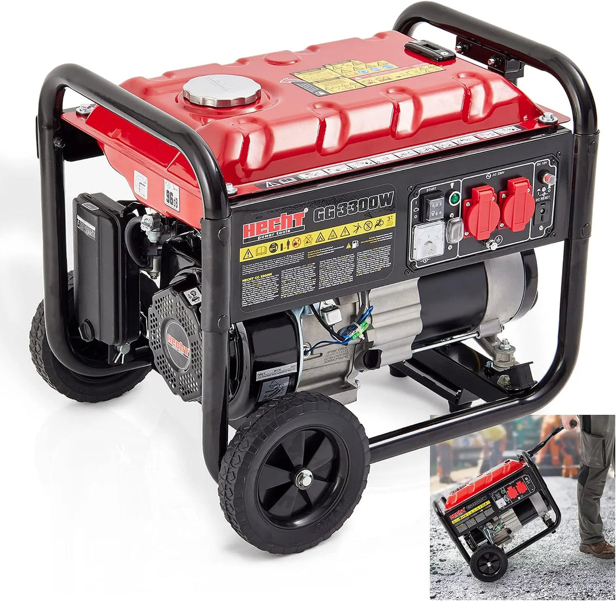 Stromerzeuger und Notstromaggregat, 3000W, 230V, 12V, 15 l