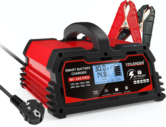Intelligentes Batterieladegerät und Erhaltungsladegerät, 12V, 24V, 30A