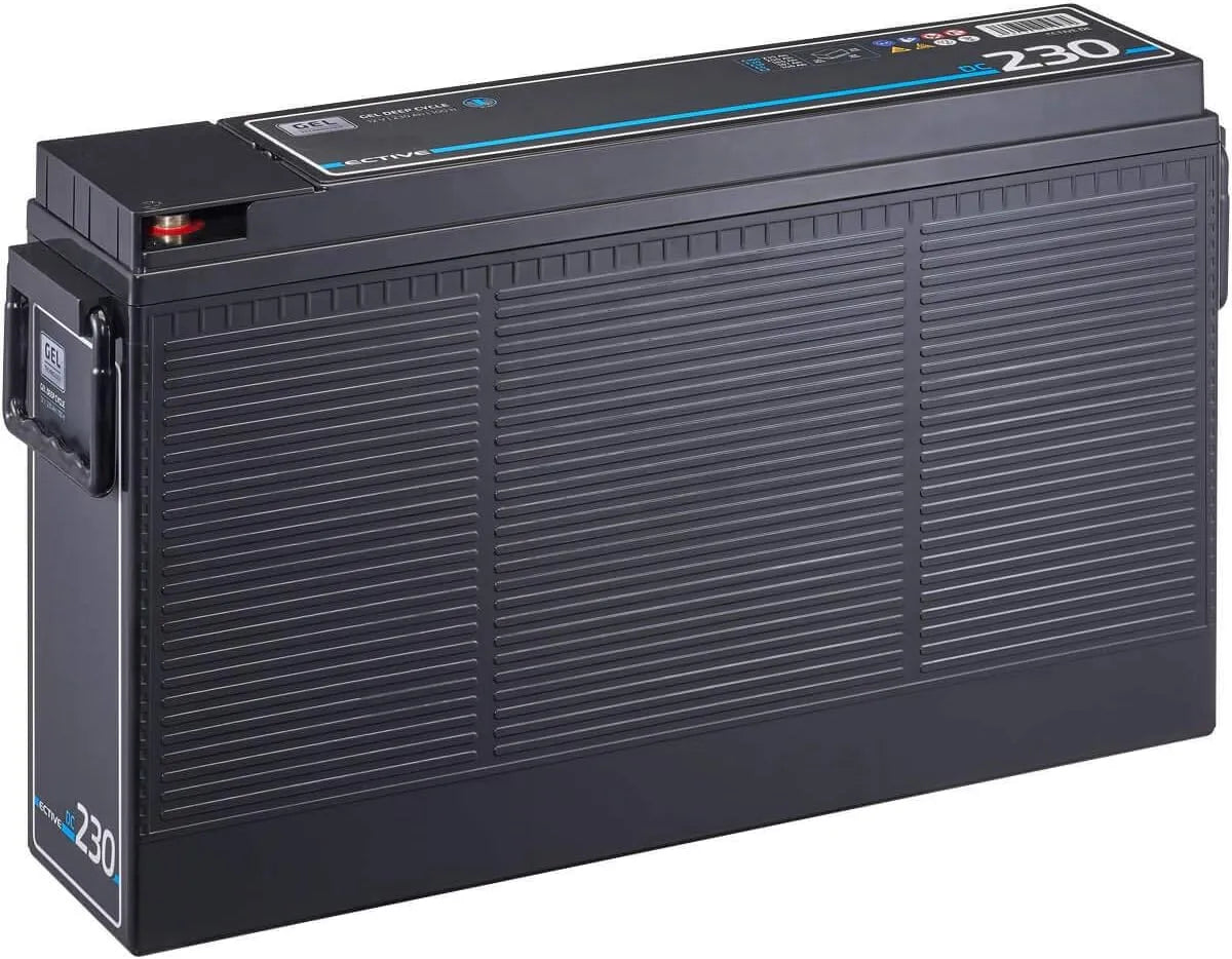 GEL DC230 Versorgungsbatterie und Solar- und Freizeitakku, 230Ah, solarbetrieben, für Zyklenbetrieb, 12V, für Camping und Wohnmobil