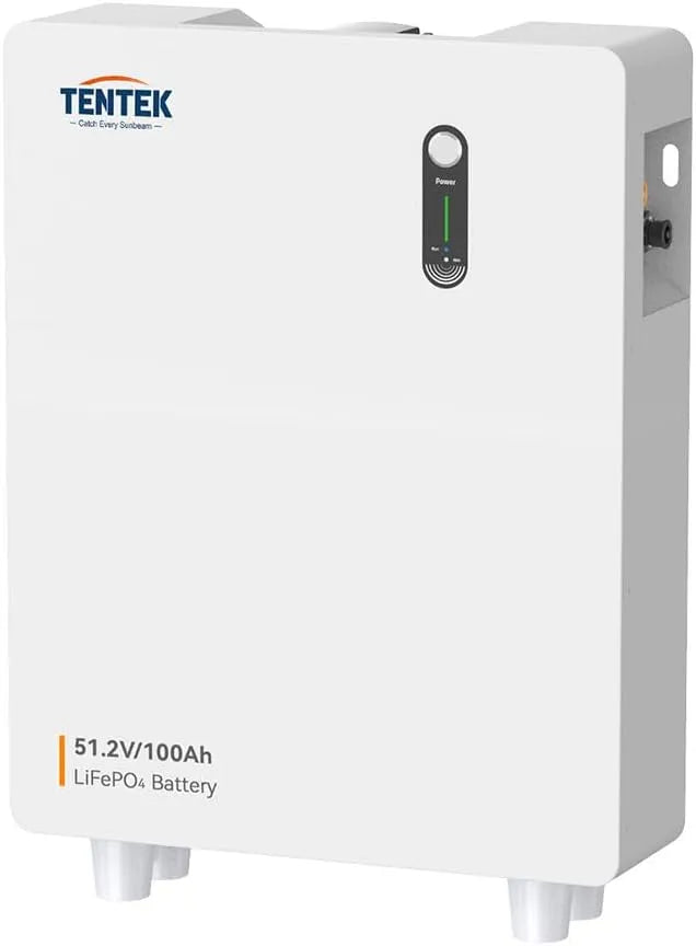 LiFePO4 LiFePO4-Batterie und Solar-Speicherbatterie, solarbetrieben, 5,12 kWh, 100Ah, 48V, 51,2V, mit BMS