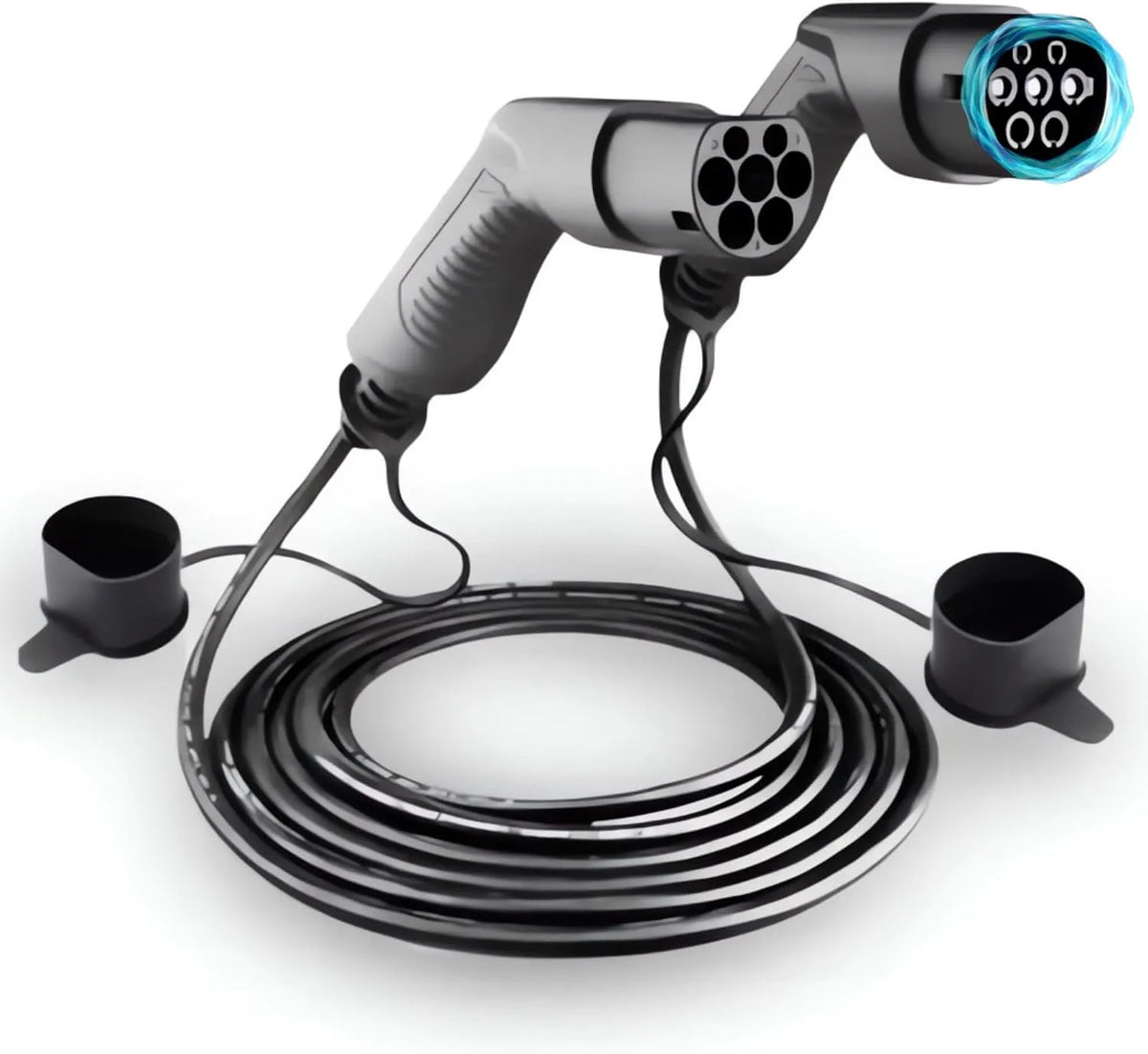 Typ-2-Ladekabel für Elektroautos und Mode-3-EV-Kabel, dreiphasig, 22kw, 32A, Typ 2