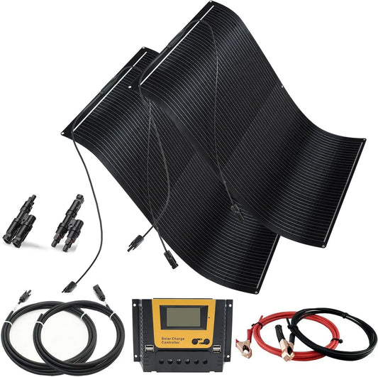 Solarmodul und Photovoltaikpanel, flexibel, 300W, 12V, 24V, 30A, monokristallin