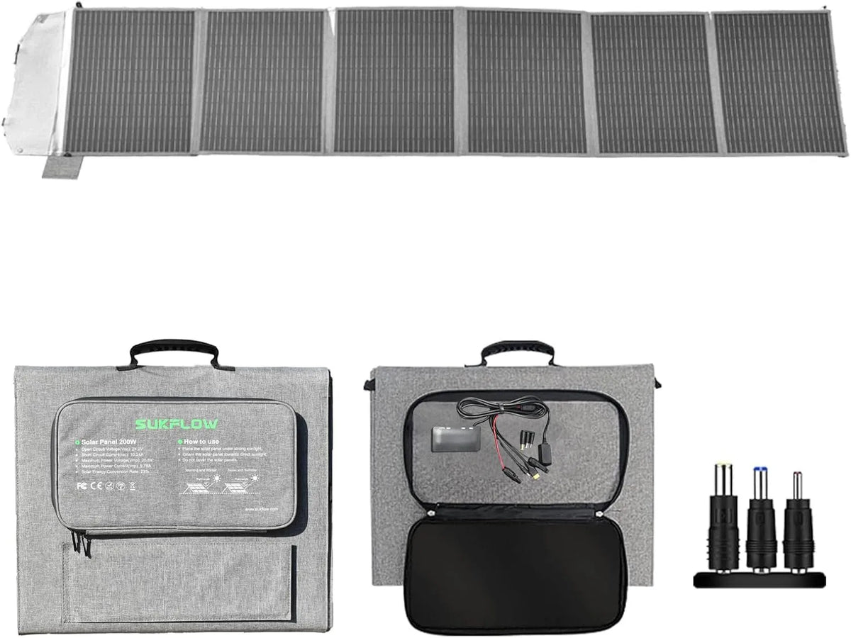 Solarmodul und Photovoltaikpanel, 200W, faltbar, IP65