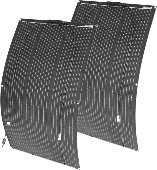 Solarmodul und Photovoltaikpanel, 200W, 24V, 12V, flexibel, monokristallin, für Boot und Bordstrom